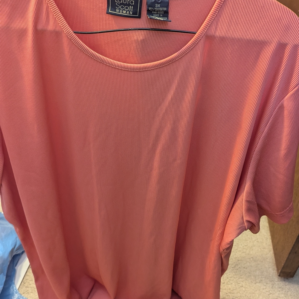Laura Scott Women's Peach Blouse